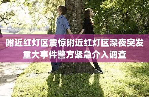 附近红灯区震惊附近红灯区深夜突发重大事件警方紧急介入调查