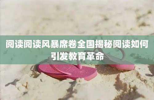阅读阅读风暴席卷全国揭秘阅读如何引发教育革命
