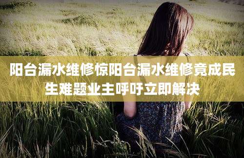 阳台漏水维修惊阳台漏水维修竟成民生难题业主呼吁立即解决