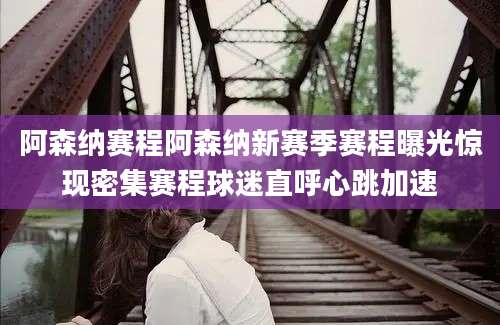 阿森纳赛程阿森纳新赛季赛程曝光惊现密集赛程球迷直呼心跳加速