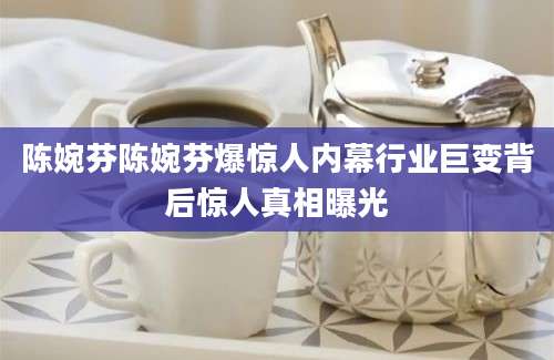 陈婉芬陈婉芬爆惊人内幕行业巨变背后惊人真相曝光