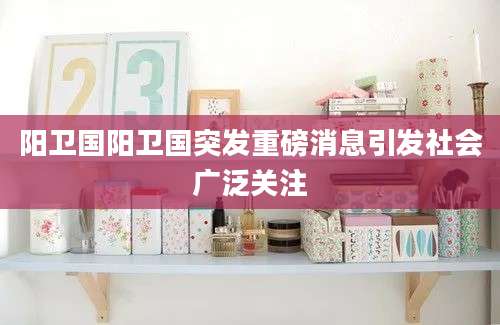 阳卫国阳卫国突发重磅消息引发社会广泛关注